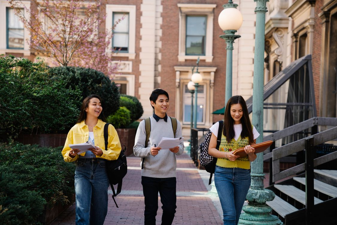 Students on campus